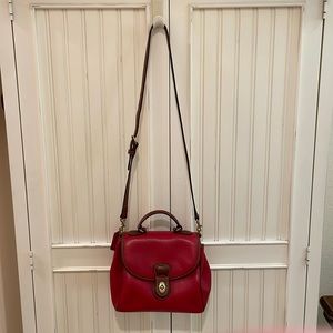 Red Coach leather purse